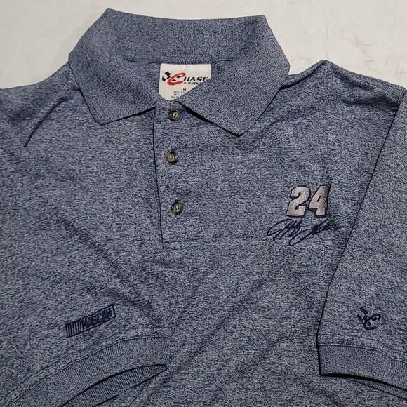 VTG 2004 Chase Authentics Jeff Gordon #24 NASCAR Golf Polo Shirt Medium NWOT - Picture 1 of 12